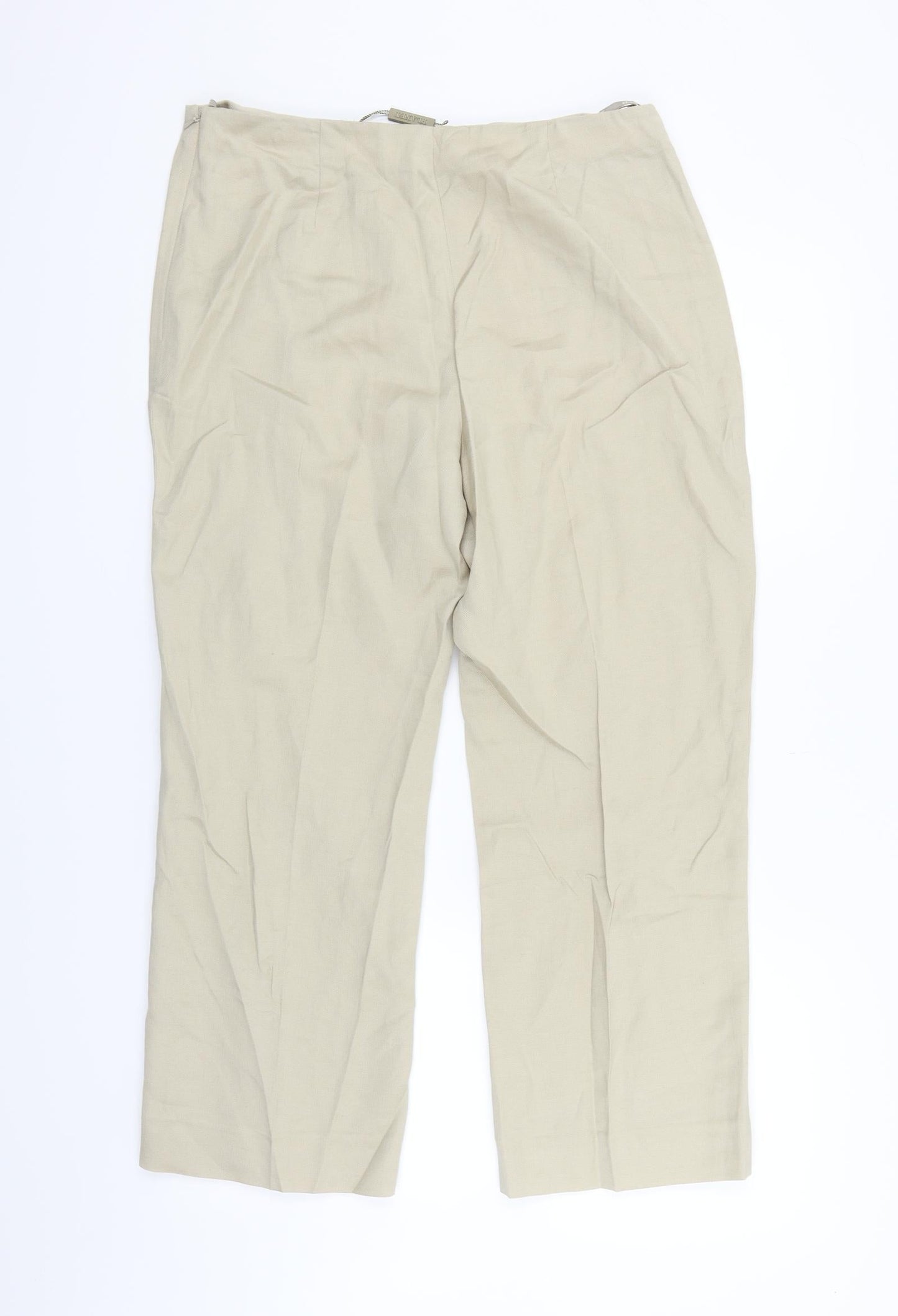 Womens UK Size 10 PLANET Regular Fit  Beige Trousers