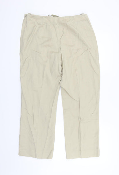 Womens UK Size 10 PLANET Regular Fit  Beige Trousers
