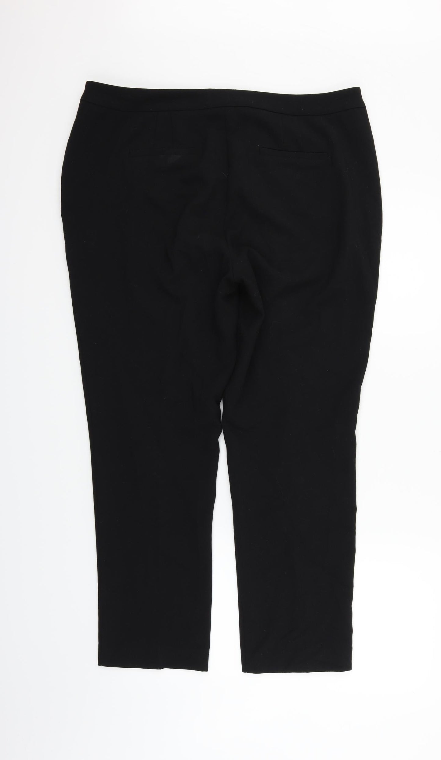 FWM Womens Black   Trousers  Size 16 L26 in
