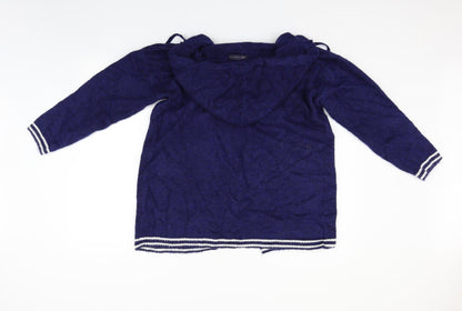 Marks and Spencer Womens Blue   Cardigan Jumper Size M