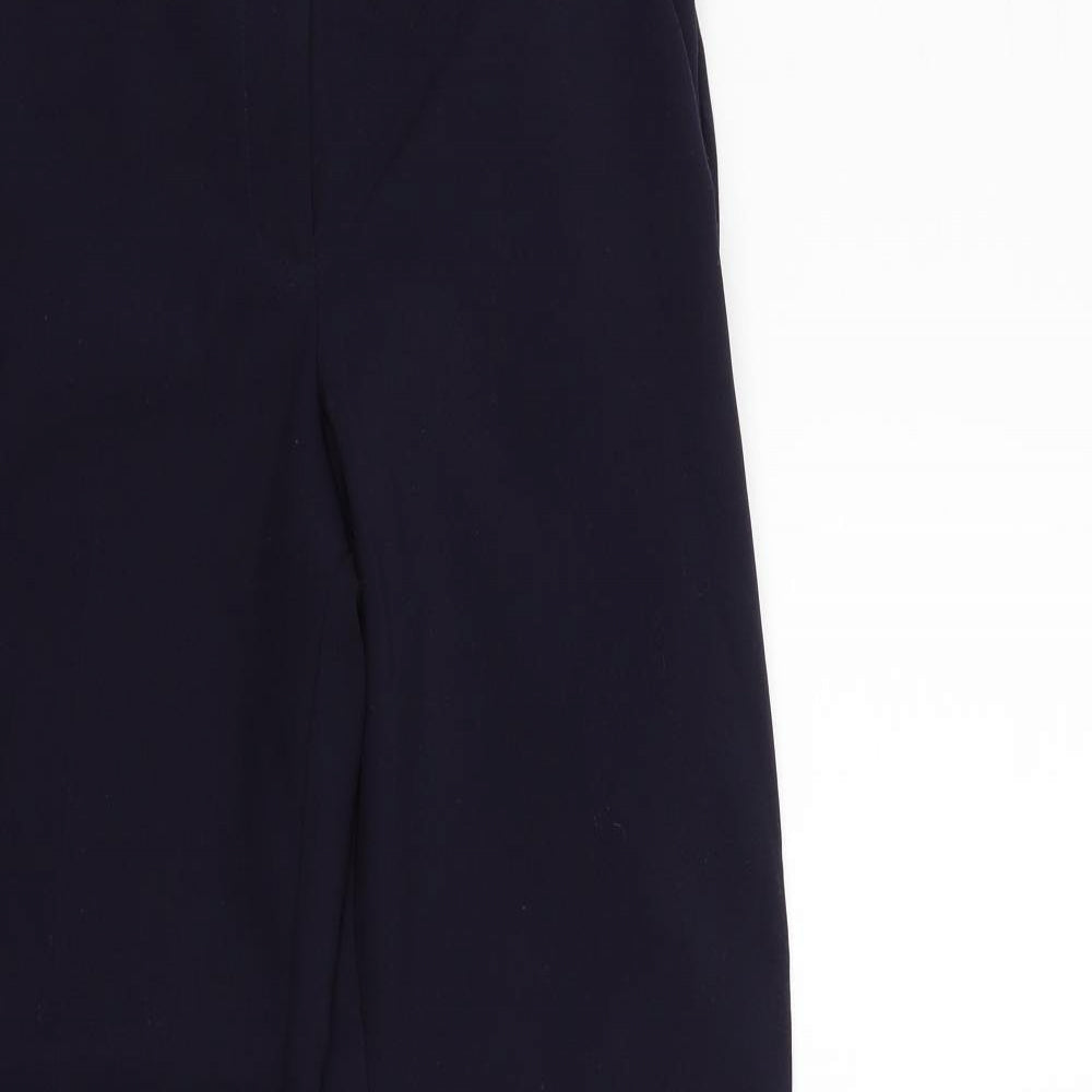 Womens UK Size 10 M&Co Regular Fit  Blue Trousers