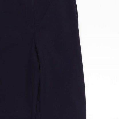 Womens UK Size 10 M&Co Regular Fit  Blue Trousers