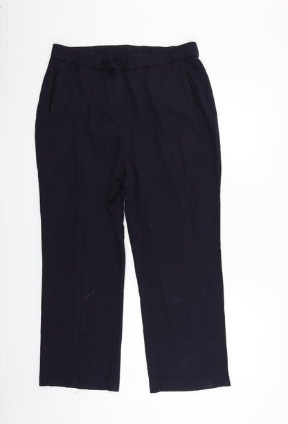 Womens UK Size 18 MAGI Regular Fit  Blue Trousers