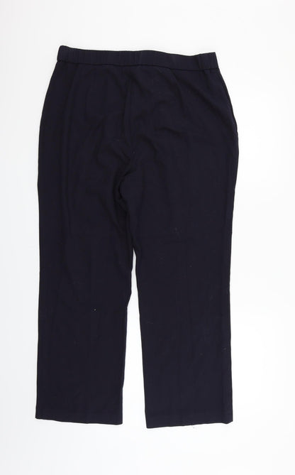 Womens UK Size 18 MAGI Regular Fit  Blue Trousers