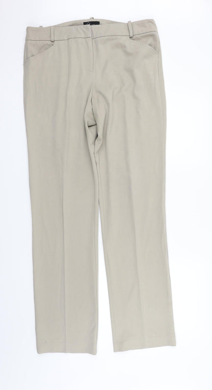 le luxe Womens Beige   Trousers  Size 16 L34 in