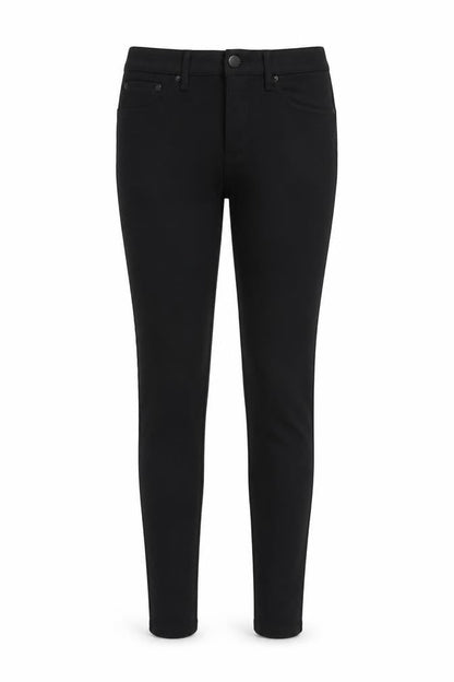 Denim & Co. Womens Black   Trousers  Size 14 L28 in