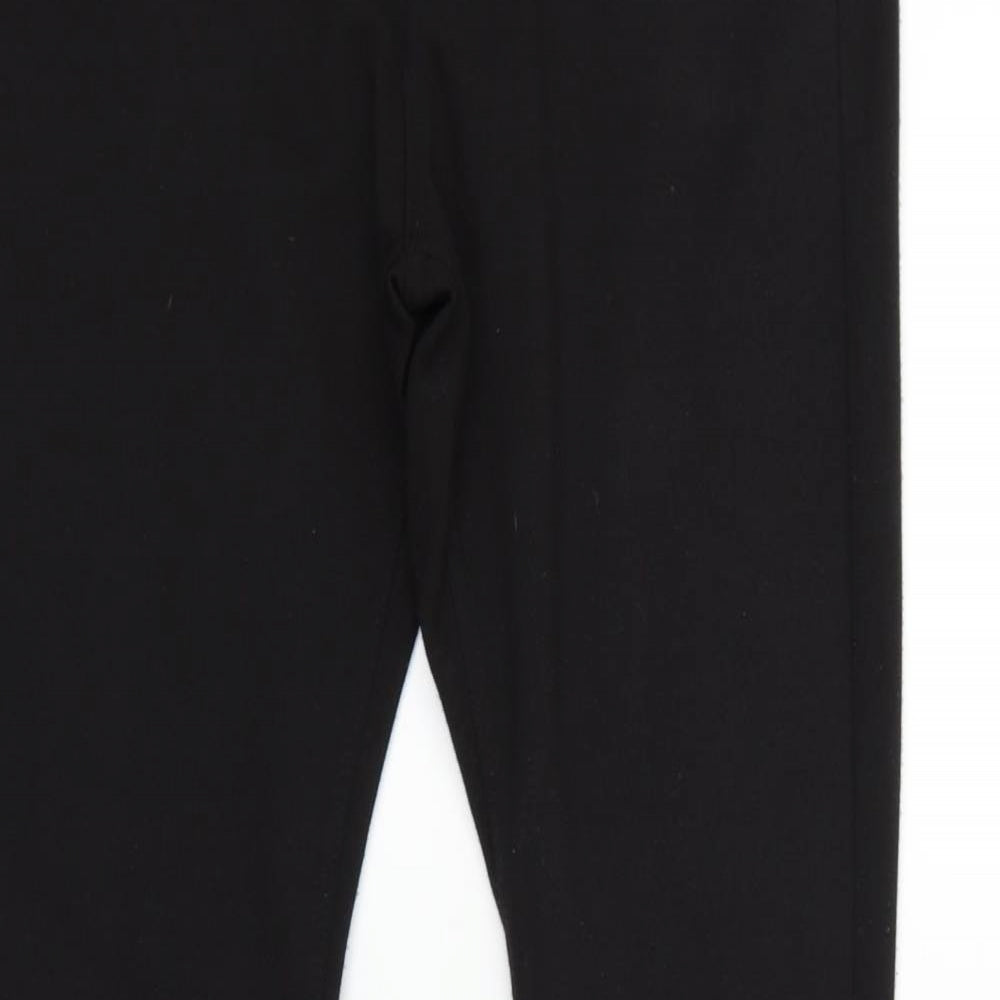 Womens UK Size 14 deniem & co Regular Fit  Black Trousers