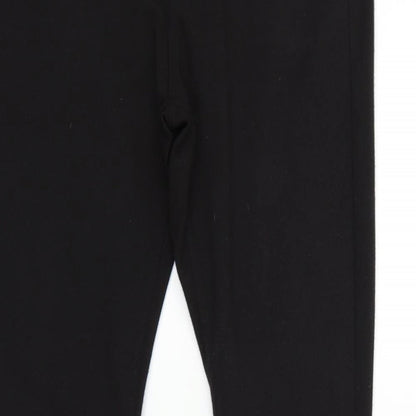Womens UK Size 14 deniem & co Regular Fit  Black Trousers