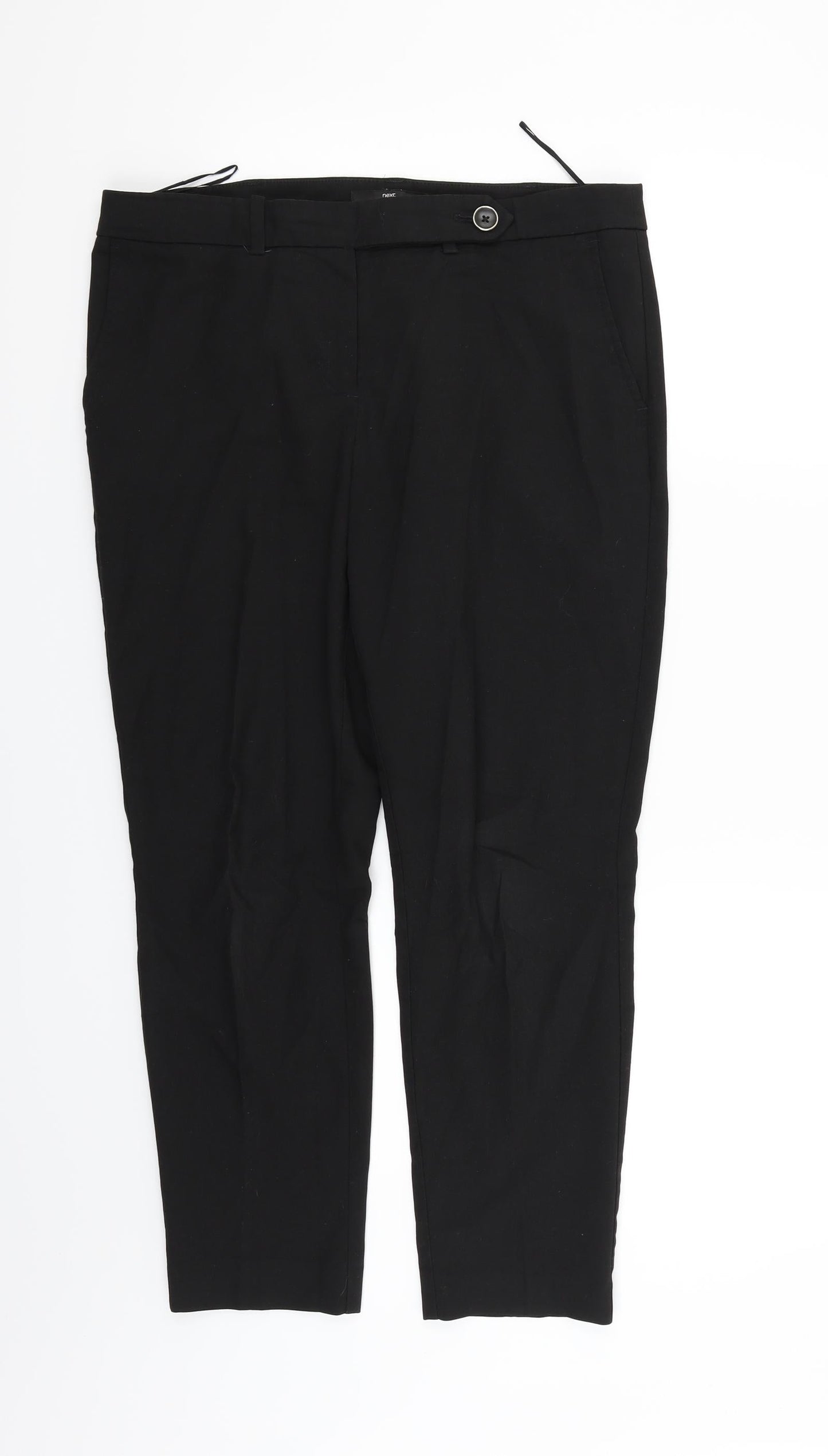 Womens UK Size 10 NEXT Regular Fit  Black Trousers