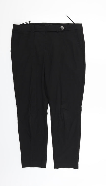 Womens UK Size 10 NEXT Regular Fit  Black Trousers