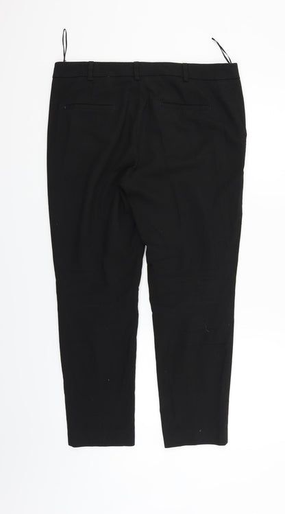 Womens UK Size 10 NEXT Regular Fit  Black Trousers