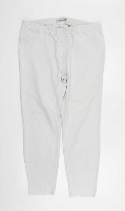 George Womens White   Trousers  Size 18 L27 in