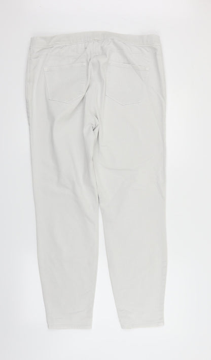 George Womens White   Trousers  Size 18 L27 in