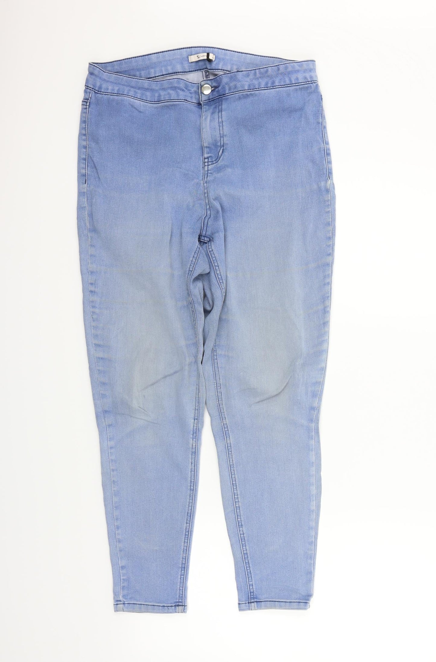 TU Womens Blue   Trousers  Size 14 L25 in