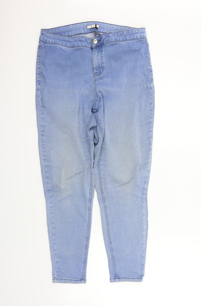 TU Womens Blue   Trousers  Size 14 L25 in