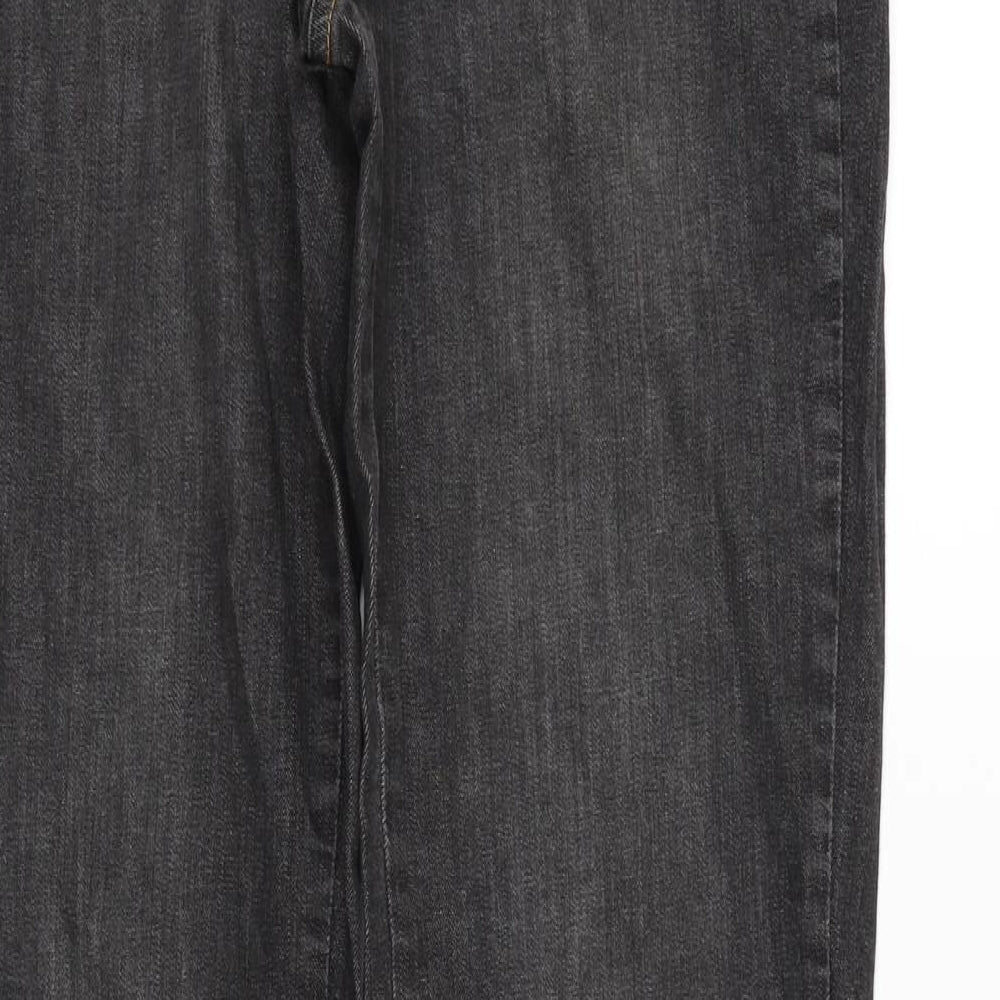 Womens UK Size 12 Papaya Regular Fit  Black Trousers