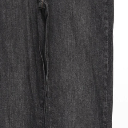 Womens UK Size 12 Papaya Regular Fit  Black Trousers