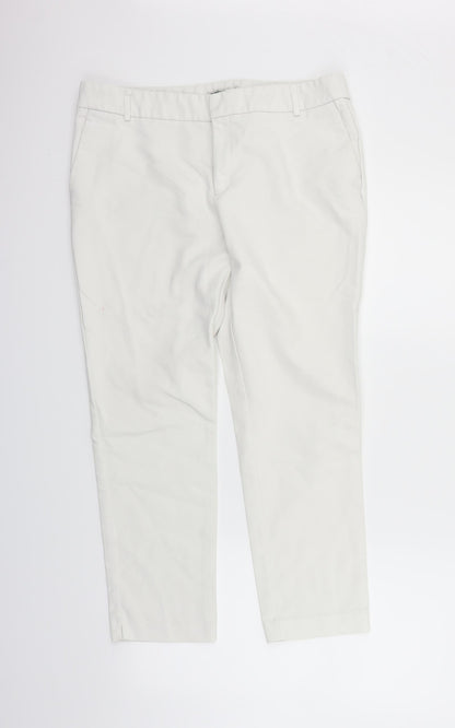 Stradivarius Womens White   Jegging Trousers Size 16 L27 in