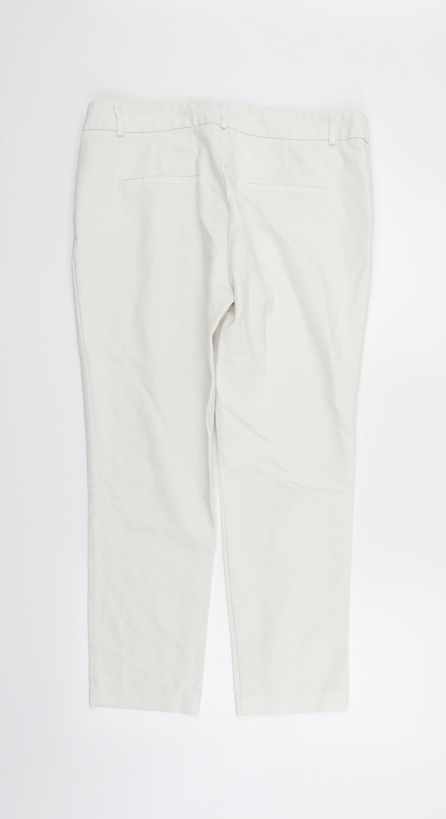 Stradivarius Womens White   Jegging Trousers Size 16 L27 in
