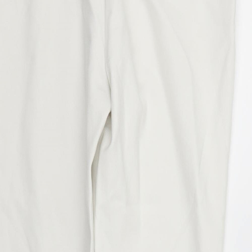 Stradivarius Womens White   Jegging Trousers Size 16 L27 in