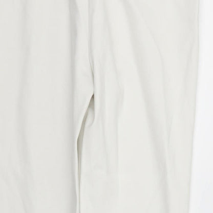 Stradivarius Womens White   Jegging Trousers Size 16 L27 in