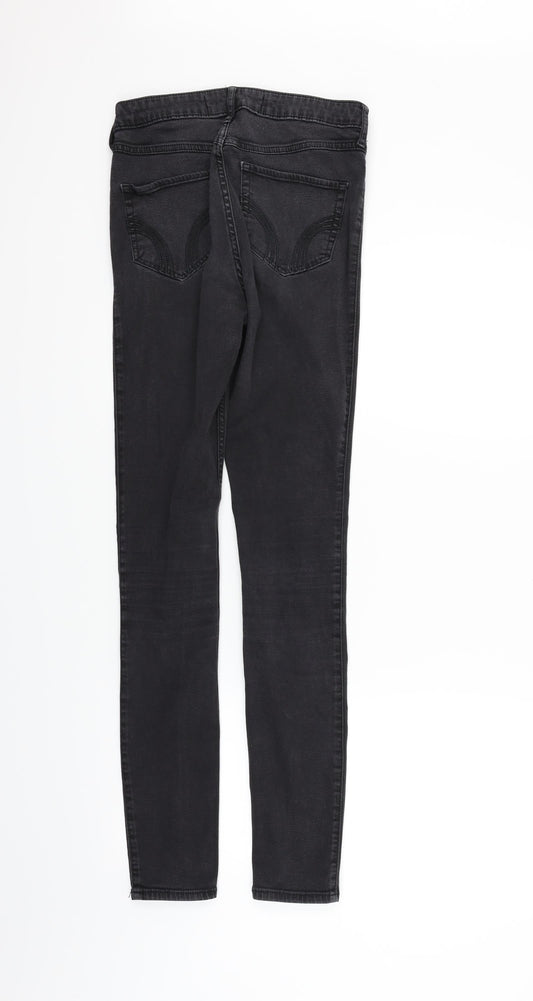 Hollister Womens Black   Straight Jeans Size S L30 in