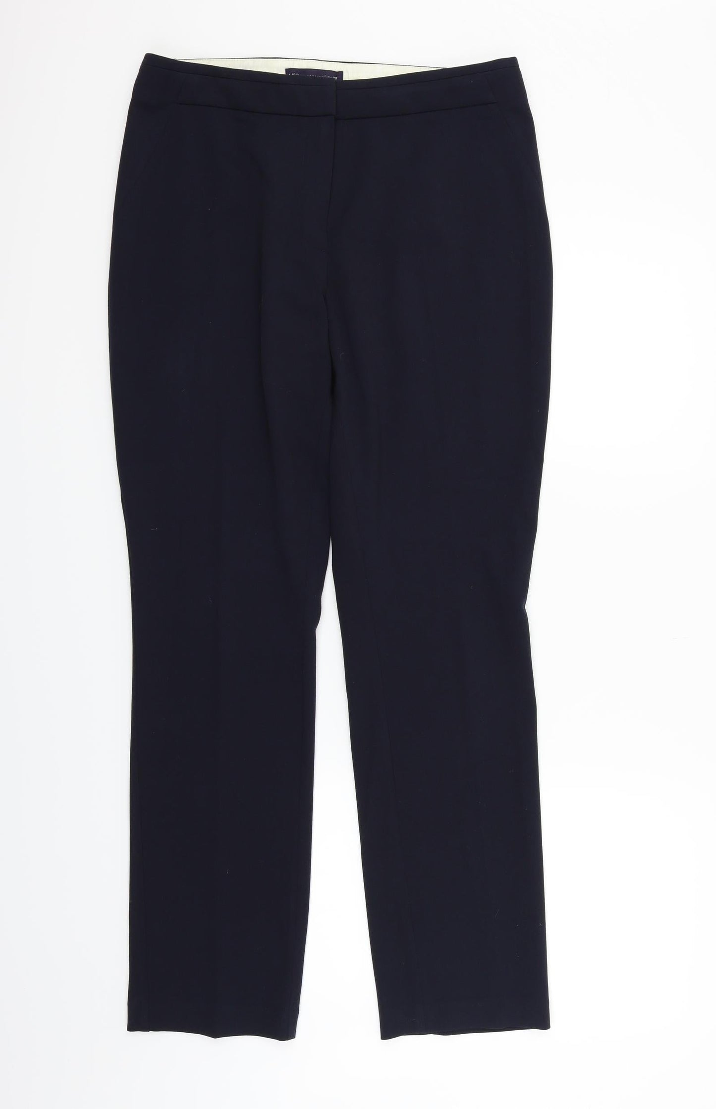 Womens UK Size 12 Marks and Spencer Regular Fit  Blue Trousers