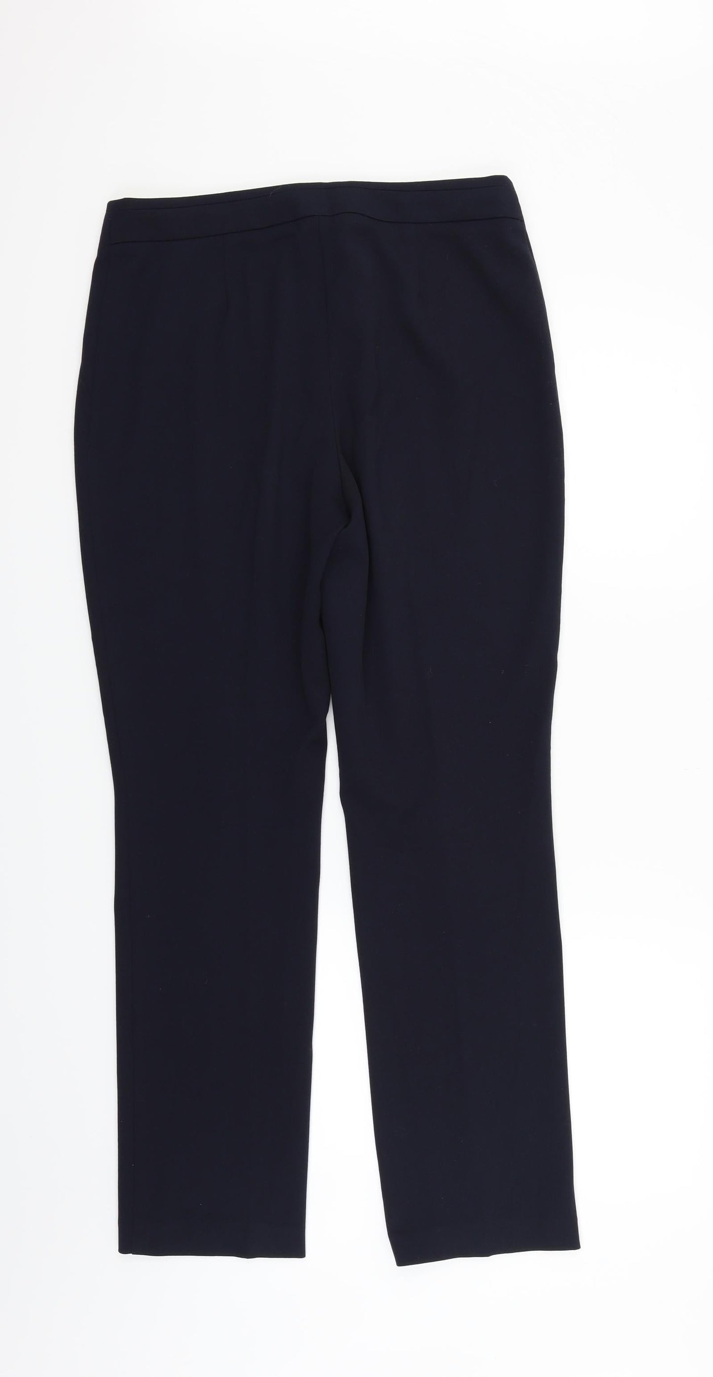 Womens UK Size 12 Marks and Spencer Regular Fit  Blue Trousers