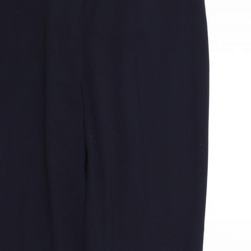 Womens UK Size 12 Marks and Spencer Regular Fit  Blue Trousers
