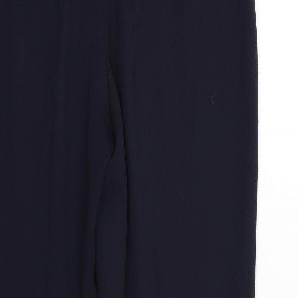 Womens UK Size 12 Marks and Spencer Regular Fit  Blue Trousers