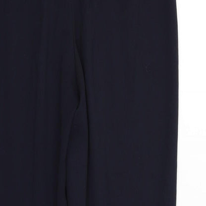 Womens UK Size 12 Marks and Spencer Regular Fit  Blue Trousers