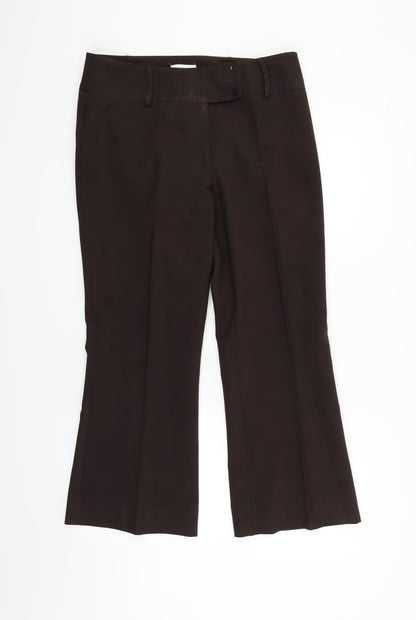 Matalan Womens Brown   Trousers  Size 12 L23 in