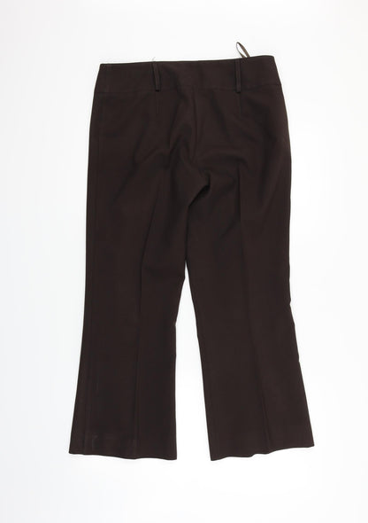 Matalan Womens Brown   Trousers  Size 12 L23 in
