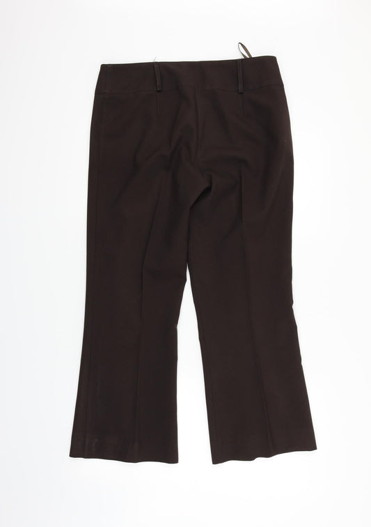 Matalan Womens Brown   Trousers  Size 12 L23 in