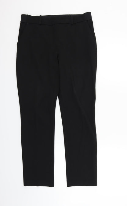 Womens UK Size 12 H&M Regular Fit  Black Trousers