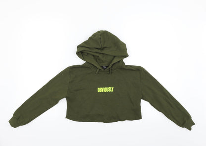 New Look Girls Green   Pullover Hoodie Size 9 Years