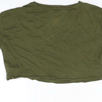 Topshop Girls Green   Basic T-Shirt Size 9 Years