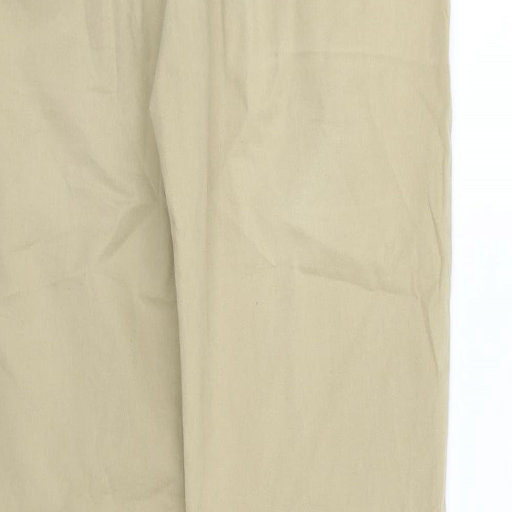 Womens UK Size M River Island Regular Fit  Beige Trousers