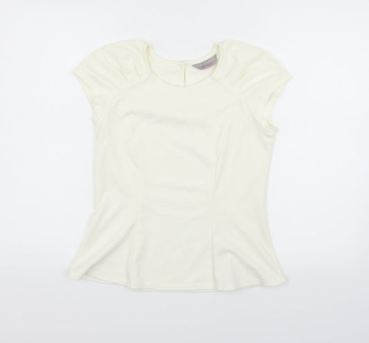 Dorothy Perkins Womens White   Basic T-Shirt Size 12