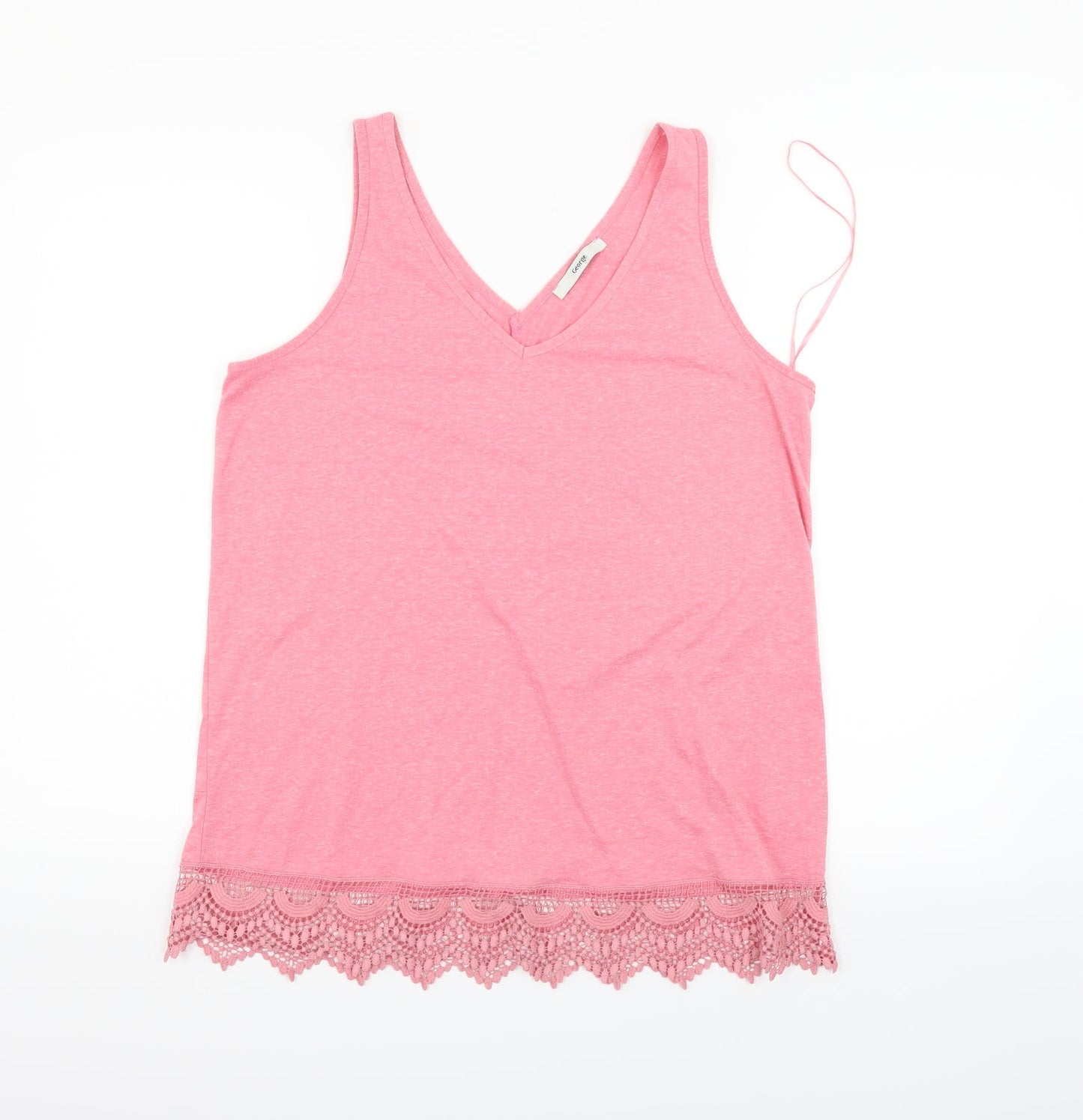 George Womens Orange   Basic T-Shirt Size 14