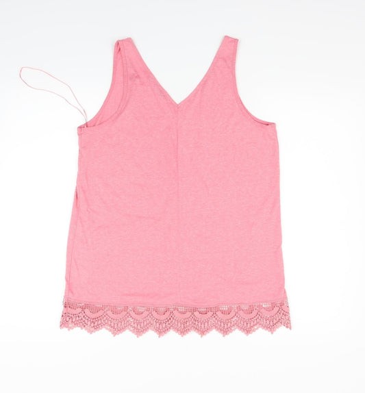 George Womens Orange   Basic T-Shirt Size 14