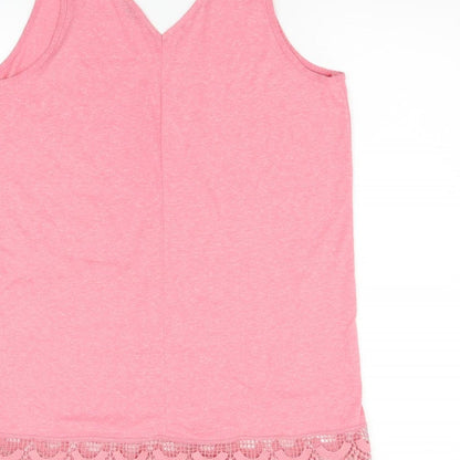 George Womens Orange   Basic T-Shirt Size 14