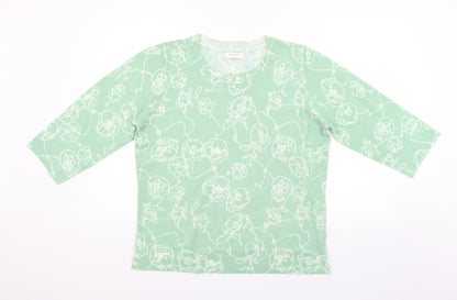 Papaya Womens Green   Henley Jumper Size 16