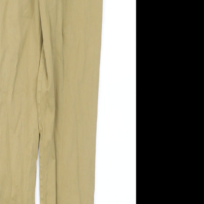 Bershka Womens Brown   Chino Trousers Size 6 L23 in