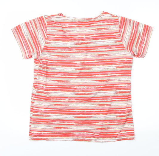 Alexara Womens Pink Geometric  Basic Blouse Size 16