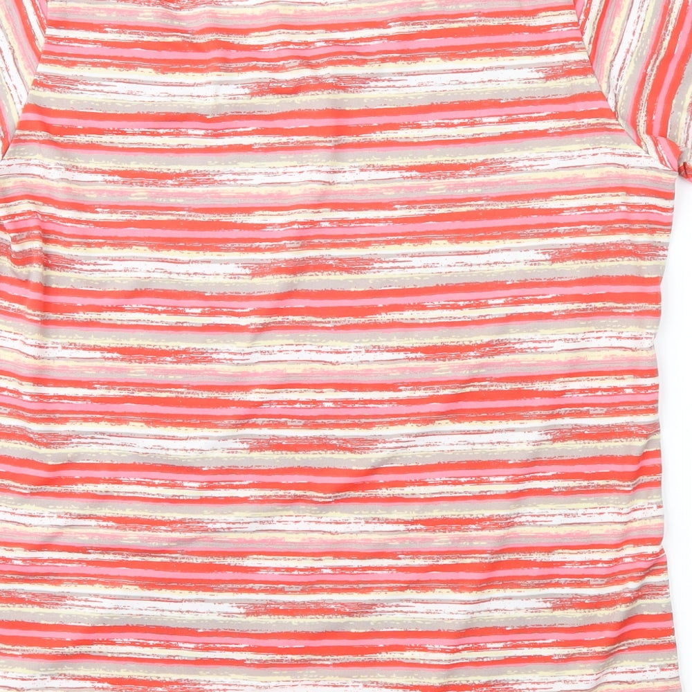 Alexara Womens Pink Geometric  Basic Blouse Size 16