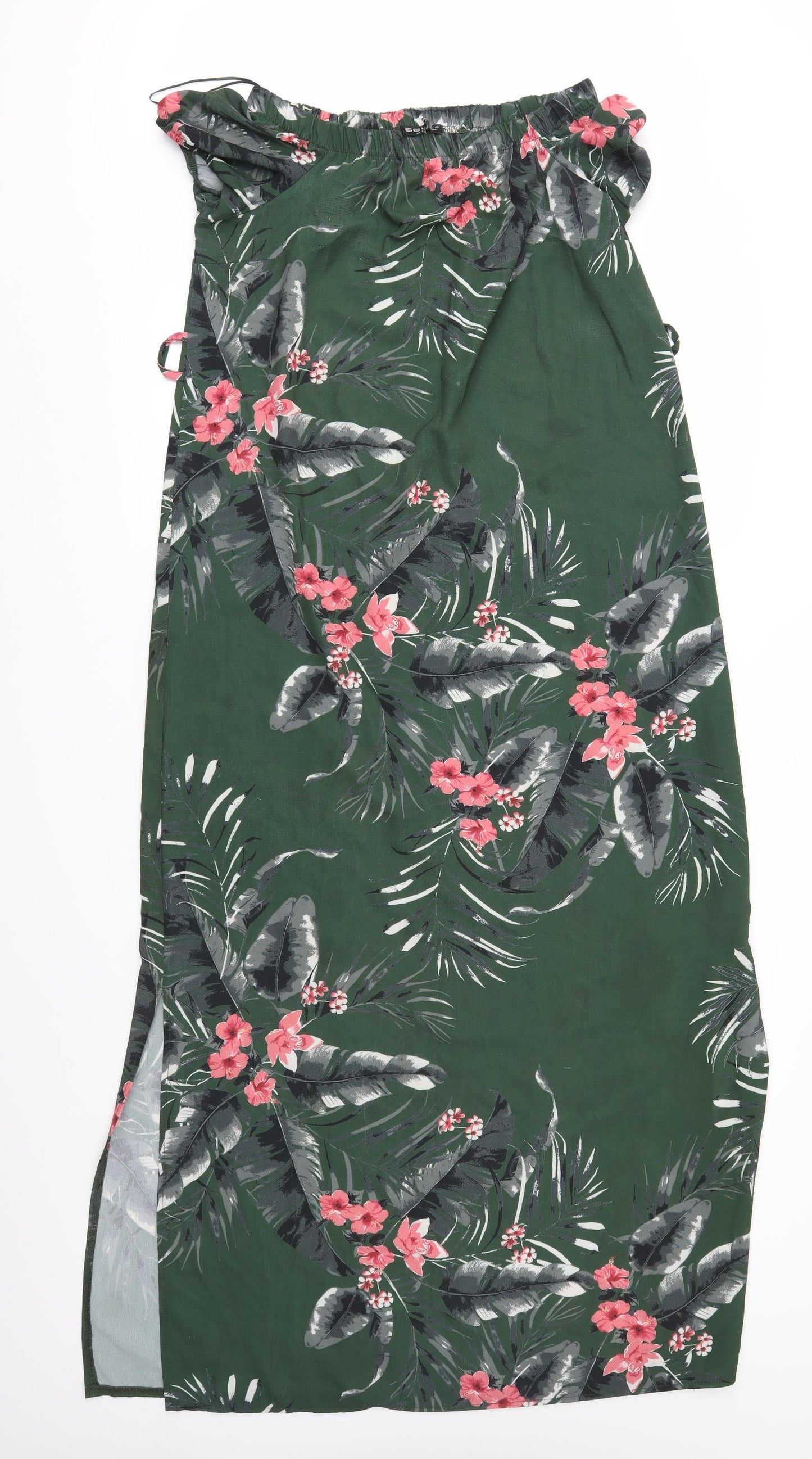 Select Womens Green Floral  Maxi  Size 12