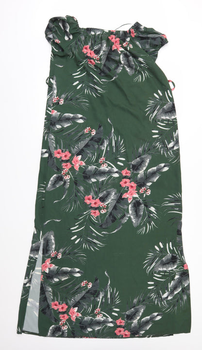 Select Womens Green Floral  Maxi  Size 12