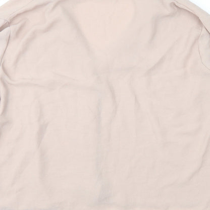 Womens UK Size 14 New Look Beige Basic Blouse