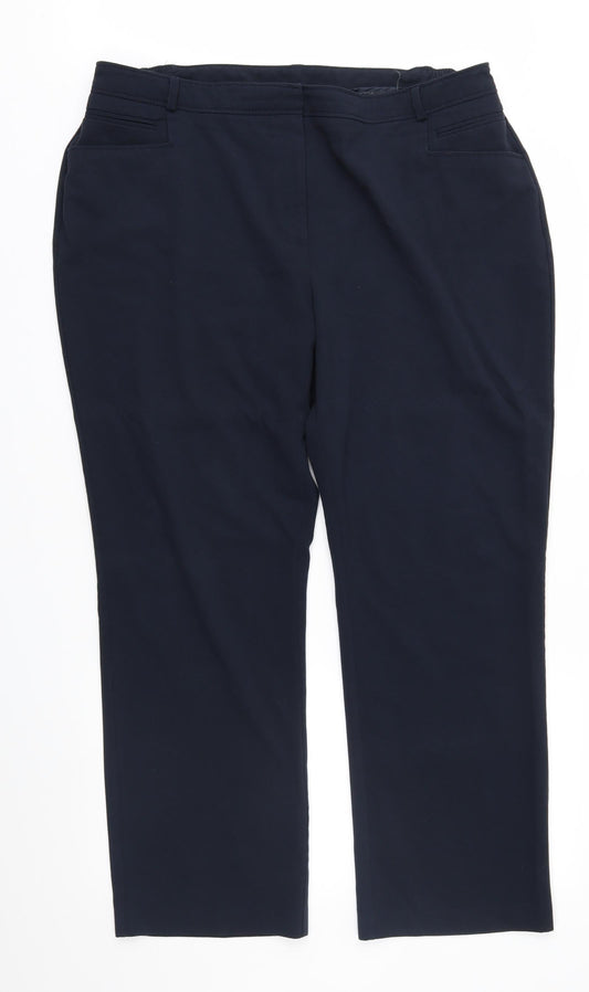 Capsule Womens Blue   Trousers  Size 20 L29 in